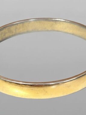 Vintage Monet Bracelet Bangle Brass-tone Designer Jewelry bn-2